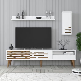 Hanah Home Valensiya Mueble de TV Blanco